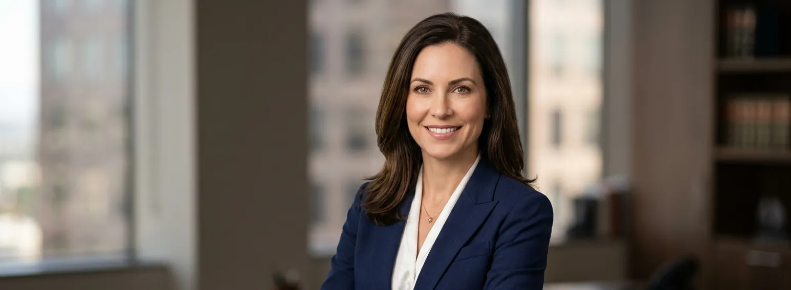 Professional attorney headshot showing a confident Los Angeles lawyer in business attire against a neutral background — law firm photography by Law Firm Photos