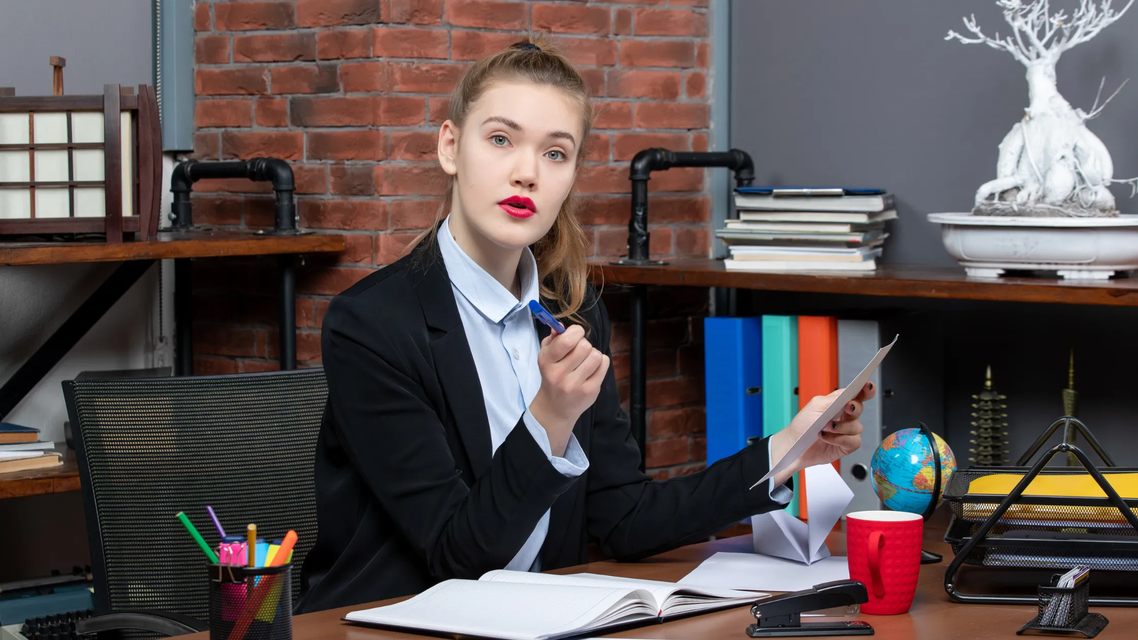 lawyer photoshoot in the office